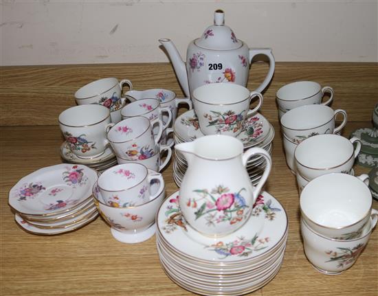 A Copeland Spode coffee service, a Wedgwood Sandon tea set and sundries